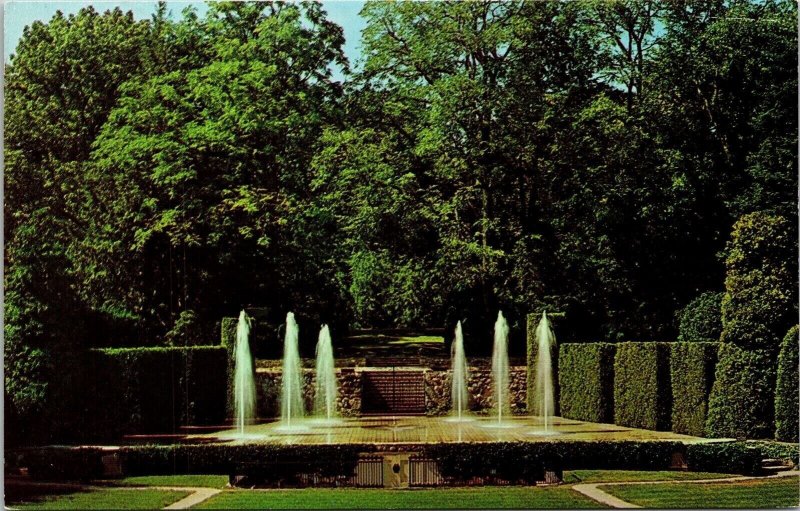 Longwood Gardens Kennett Square PA Pennsylvania Water Fountain Display Postcard 