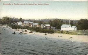 Lonelyville - Sebago Lake ME  - Songo Locks Area c1910 Postcard 