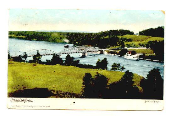 Bridge, Ferry, Indalselfven, Sweden, Used in Canada 1909