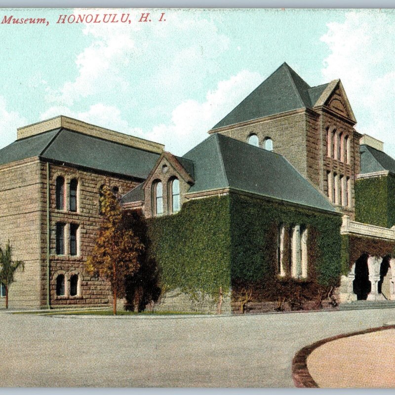 c1910s Honolulu, HI Bishop Museum Building South Seas Hawaii Territory TH A188