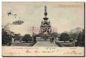 Scotland - Scotland - Glasgow The Fountain - Kelvingrove Park - Old Postcard