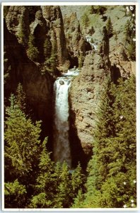 Postcard - Tower Fall in Yellowstone National Park - Wyoming