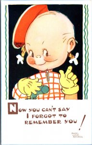 Mabel Lucie Attwell Postcard Now You Can't Say I Forgot to Remember You!