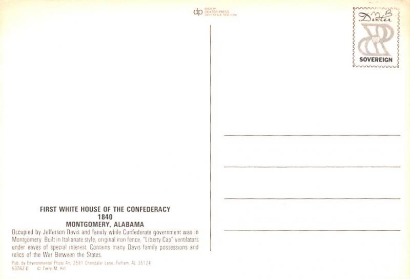 First White Hosue of the Confederacy - 