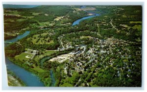 Aeiral View Of Franklin New Hampshire NH Unposted Vintage Postcard