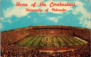 Memorial Stadium Home of the Cornhuskers University Nebraska Postcard