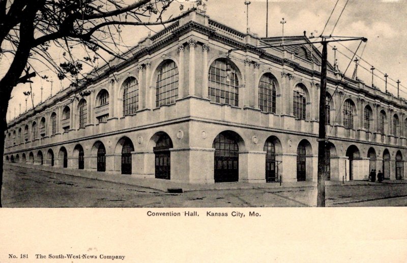 Kansas City, Missouri - The Convention Hall - c1905