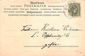 Sweden Old Vintage Antique Post Card Brefkort Rosenduft 1903