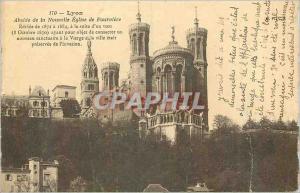 Old Postcard Lyon Apse of the New Church of Fourviere