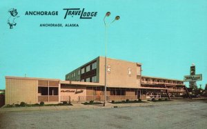 Vintage Postcard Anchorage Travel Lodge Units 3Rd And Barrow Anchorage Alaska AK