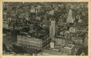 Early Buenos Aires Argentina Aerial View Vintage RPPC  Postcard