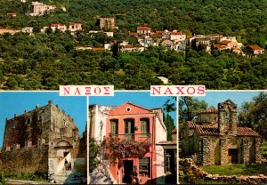 Greece Naxos Green The Village Haiki With Byzantine and Middle Ag...