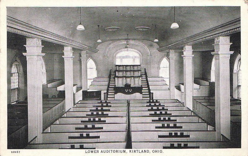 Postcard Lower Auditorium Kirtland OH