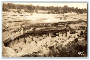 c1940's Cliff Palace Mesa Verde National Park Colorado CO RPPC Photo Postcard