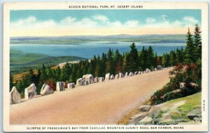 M-39894 Acadia National Park-Mt Desert Island-Frenchman Bay-Cadillac Mountain...