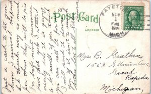WINONA, MN Minnesota   CANOEING on LAKE WINONA   1919   Postcard