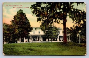 K1/ Beaumont Texas Postcard c1910 Country Club Building 276