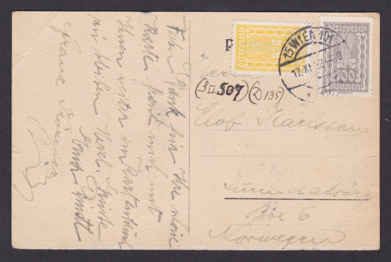Vintage postcard, Austria Vienna, Winzerhaus Rotenturmstrasse 17
