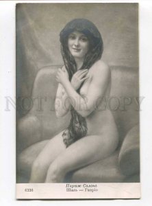 3007759 NUDE Lady with Shawl by HANRIOT vintage SALON PC