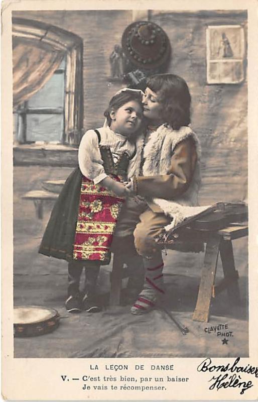 La Lecon de Danse Clayette Photo Child, People Photo 1905 light corner wear, ...