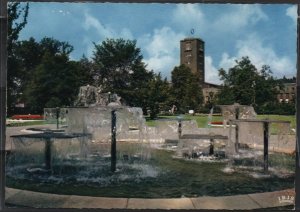 Post Card Stuttgart Germany Hintergrund Hauptbahnhof