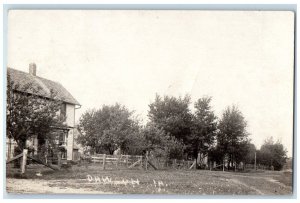 c1910's Residence View Farm Dallas County Dawson Iowa IA RPPC Photo Postcard