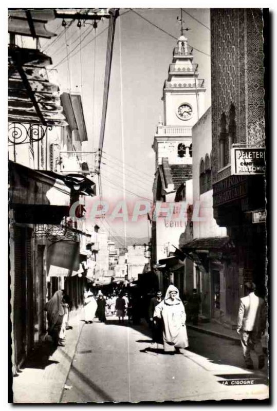 Old Postcard Tangier Morocco Rue sighines