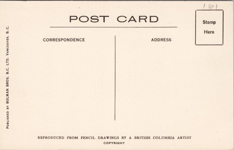 Edward Goodall Signed Mt Norquay Ski Lodge Banff Alberta AB Postcard H50