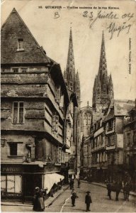 CPA QUIMPER - Vieilles maisons de la rue Kéréon (458223)