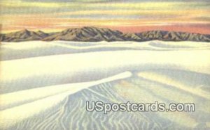 Rippling White Sands in Alamogordo, New Mexico