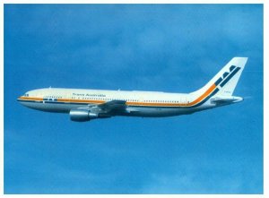 Trans Australia A300 B4 Airbus Airplane Postcard