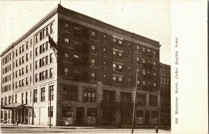 Montrose Hotel Cedar Rapids IA Undivided Back Vintage Postcard I40