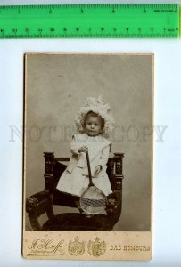 206375 GERMANY Bad Homburg girl tennis racket CABINET PHOTO