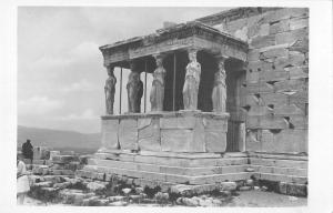 B107617 Greece Athen Erechtheion Statues real photo uk