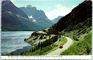 M-24936 St Mary Lake Along Going-To-The-Sun Road Glacier National Park Montana