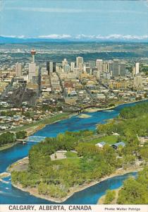 Aerial View Calgary Alberta Canada