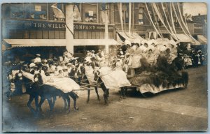 BOZEMAN MT STREET PARADE 1907 ANTIQUE REAL PHOTO POSTCARD RPPC