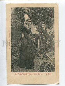 287253 FRANCE La Mothe-Saint-Heraye (Deux Sevres) native girl Vintage RPPC