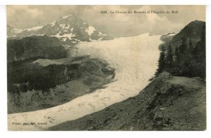 France - Chamonix. Bossons Glacier, L'Aiguille du Midi 