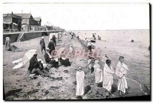 Old Postcard Luc Sur Mer The Children bath time