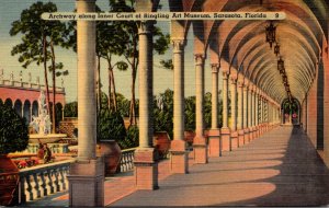 Florida Sarasota Ringling Museum Art Museum Archway Along Inner Court