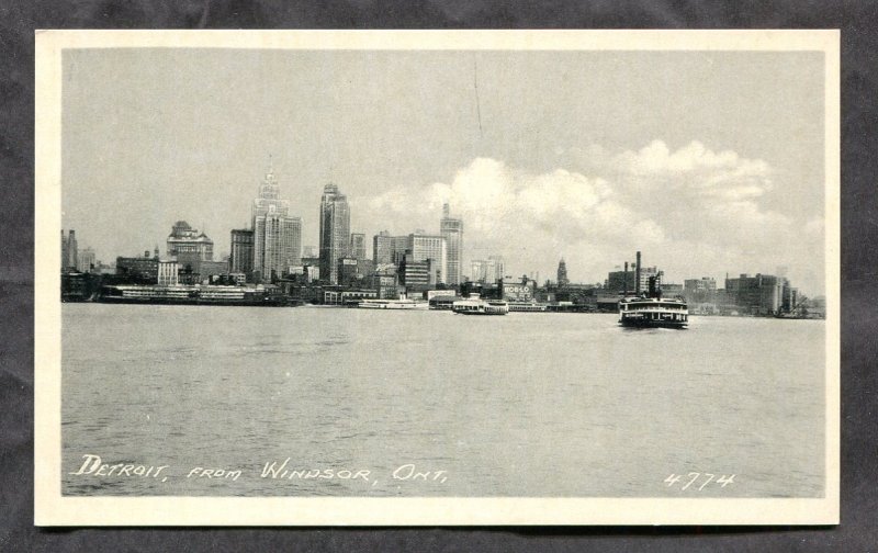 h2687 - WINDSOR Ontario 1930s View toward Detroit