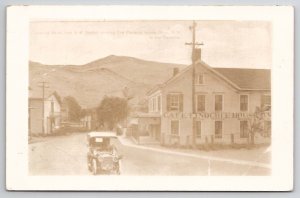 Cairo NY Catskills South From RR Station With Pinochle House Kodak Postcard Q29