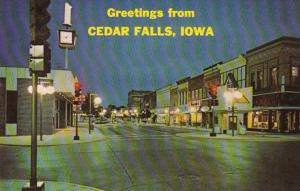 Iowa Cedar Falls Greetings From Showing The Parkade