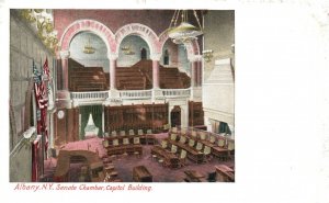 Albany NY-New York, Senate Chamber Capitol Building Landmark Vintage Postcard