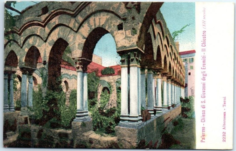 Postcard - Il Chiostro, Chiesa di S. Giovanni degli Eremiti - Palermo, Italy