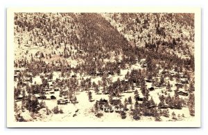 The Mesa Colorado RPPC Aerial View Postcard