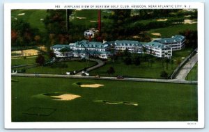 ABSECON, New Jersey NJ ~ Aerial View SEAVIEW GOLF CLUB c1930s Postcard