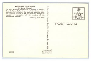 McDonnell Planetarium St. Louis Missouri Postcard
