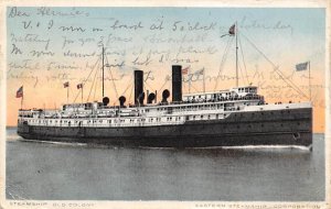 Old Colony Eastern Steamship Line Ship 1913 